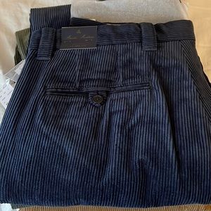 Navy blue Brooks Brothers Clark Fit corduroy pants